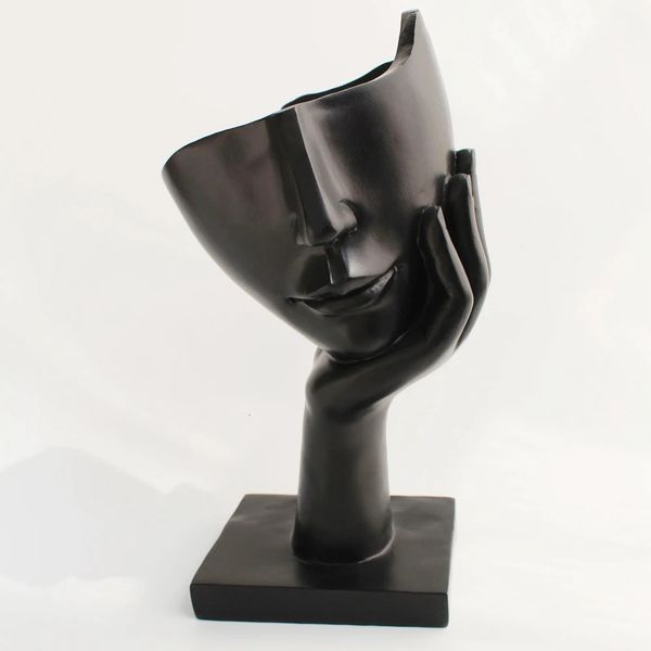 Resin Handicrafts Multifunctional Storage Vase Sculpture Living Craft Bedroom Decor Home Interior Decoration Accessories 240710