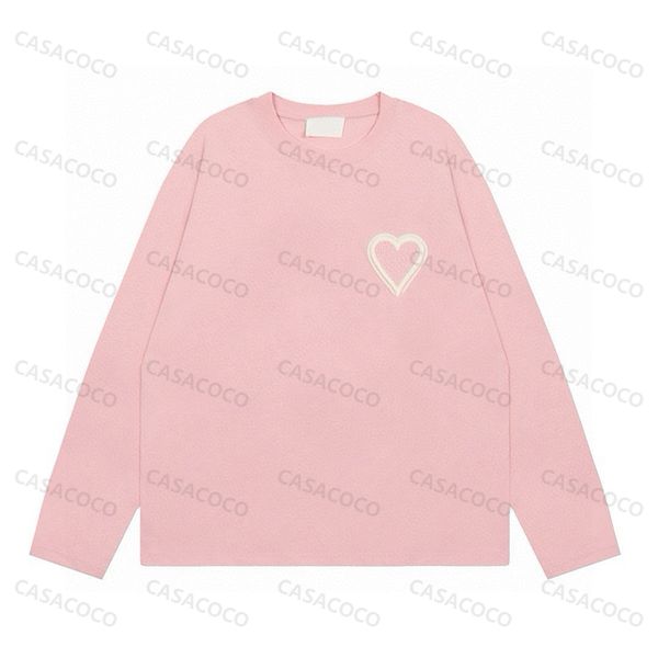 Multi Color Heart Shirts For Men Designer Long Sleeves Luxe Base Shirt Women Blouse -12 Cotton Womens Blouses Oversized Mens Shirt Solid Top