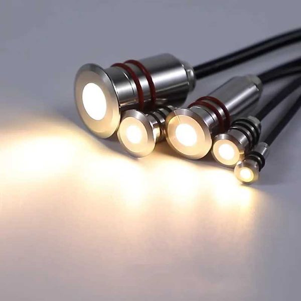 IP68 Led Floor Lamp Mini Swimming Pool Underground Stainless Steel Small Garden Spotlight 12V Buried Round Fountain Light CL240813