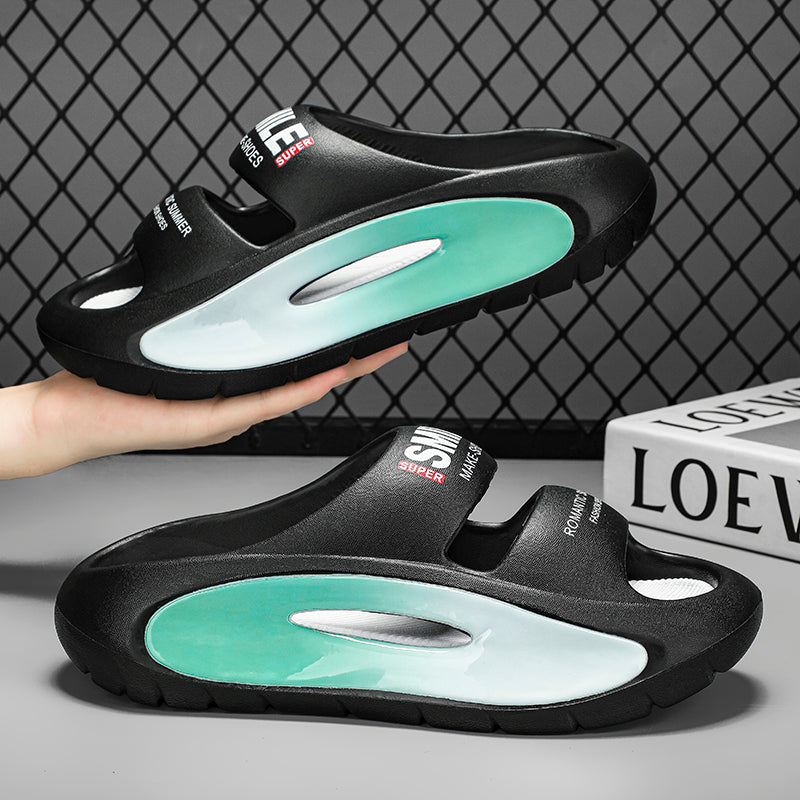 Fashion Men Women Slippers Indoor Outdoor Sandals Beach Soft Thick Sole Slides Casual Shoes New Mens Flip-flops Home Slippers