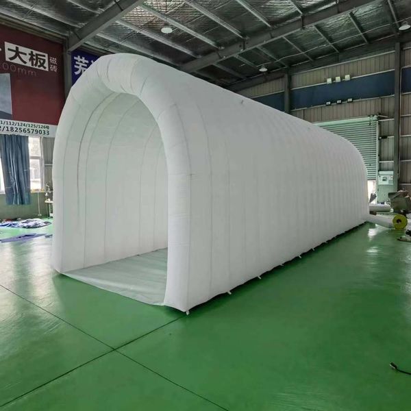 wholesale Hot Sale White Large Inflatable LED Tunnel Tent For Party Sports Event Entrance Tunnel Outdoor Promotion