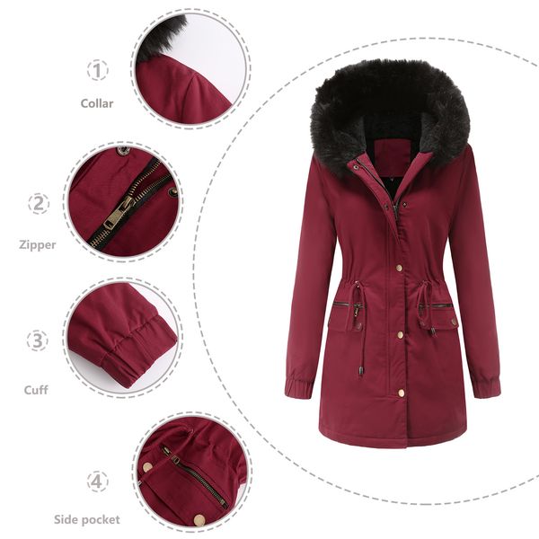 2024 designer puffer jacket Autumn and winter new style parka womens cotton coat womens fur collar hooded warm coat loose cotton coat coats