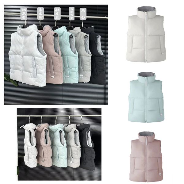 Vest men women fashion jackets Stand Collar top Sweatshirt Authentic brand gilet feather material loose Fashion trend coat size xs s m l xl