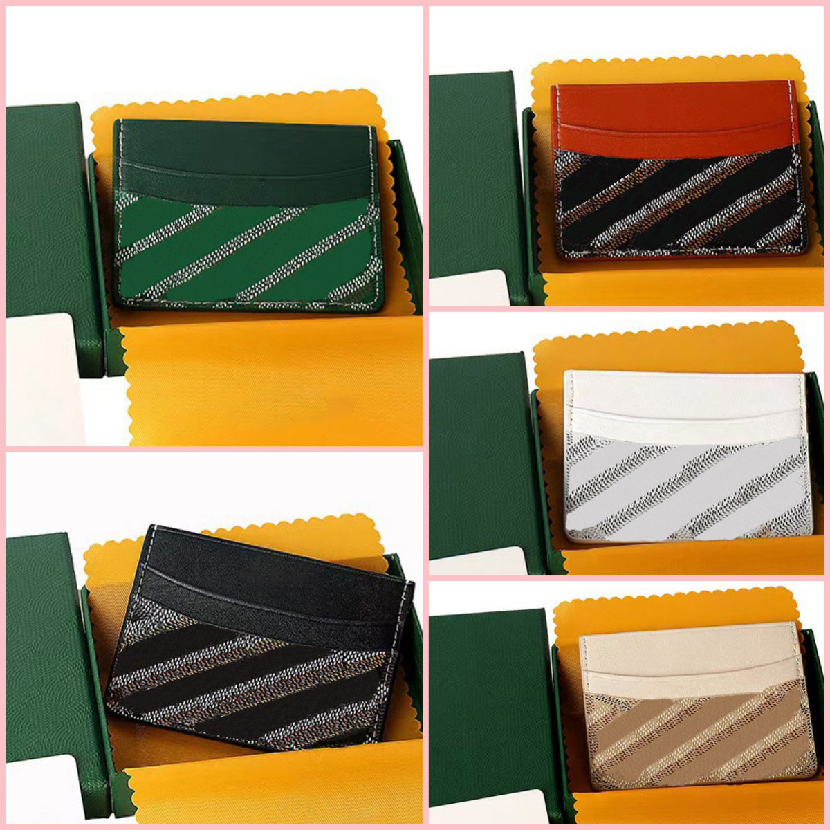 gyart Luxury Wallet Man Card Holder Man Card Purse Mini Wallet Cardholder Mens Wallet Designers Women Wallets Key Pocket Interior Slot Lady Fashiona