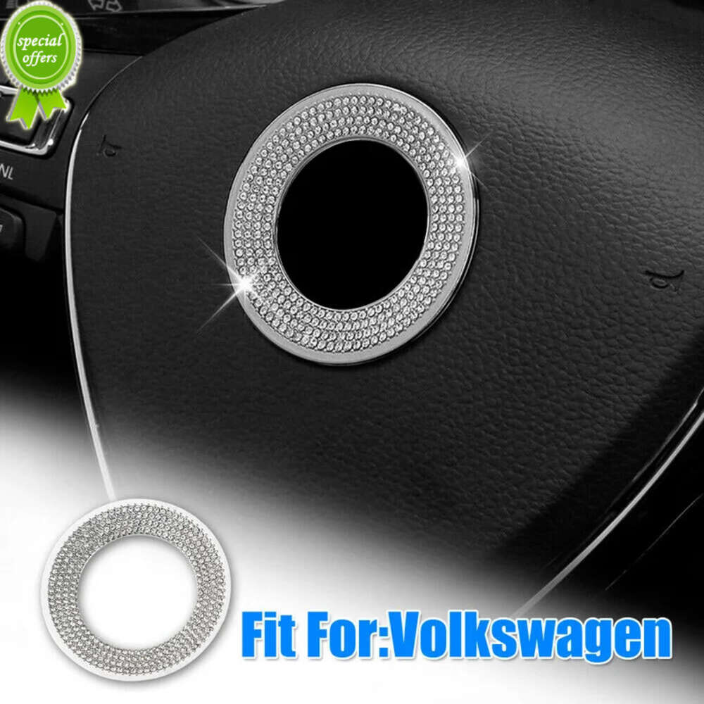 New Car Steering Wheel Diamond Sticker Car Interior Steering Wheel Drill Decor Decal Sticker Car Bling Accessories for VW Volkswagen