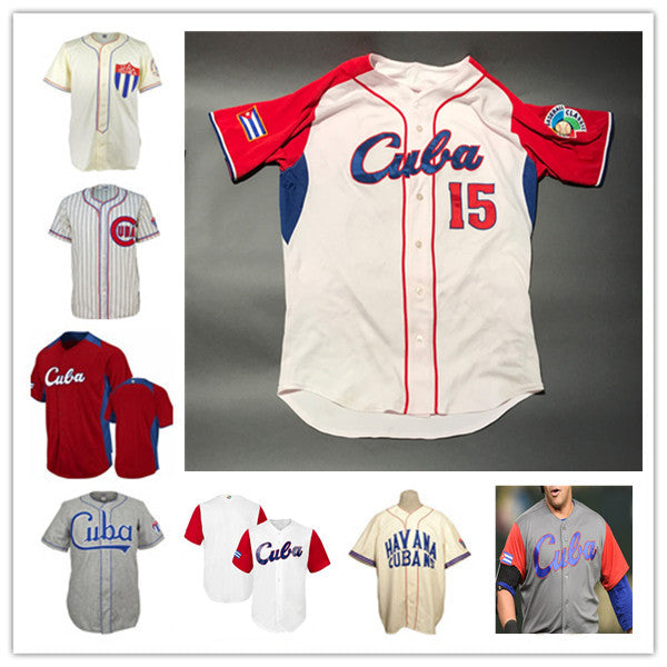 Team Cuba 2023 World Baseball Classic WBC Jerseys Yoan Moncada Luis Robert Ronald Bolanos Roenis Elias Miguel Romero Andy Ibanez