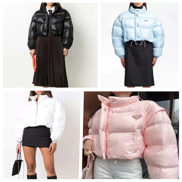 New womens Winter puffer jackets down coat Overcoat puffer Jacket Downs Outerwear Classic Causal Man Hoody Printing S M L Thick zipper designer coat