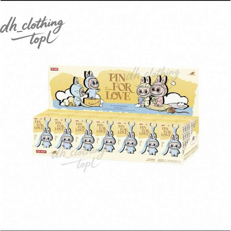 Popmart 14Pcs-Set Mini The Monster Labubu 4.0 PIN FOR LOVE Series Blind Box Toys Labubu Plush Doll Keychain Pendants Collectible Ornaments Gifts By