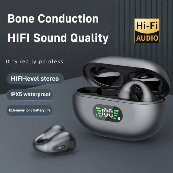 Xiai TWS etooth 5.3 Wireless phones Clip Ear Music set HD Call Bone Conduction Sports Gaming EarphoneT250120