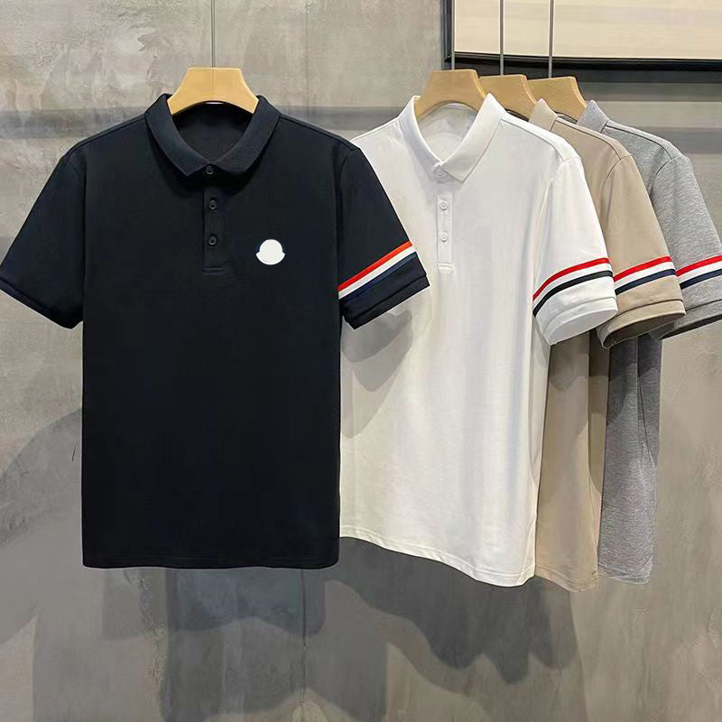Man Polos Shirts Shorts Designer Tees Shirt Summer Tshirt Short Sleeves Lapel Neck Tops Mens Clothong Asian Size S-3XL