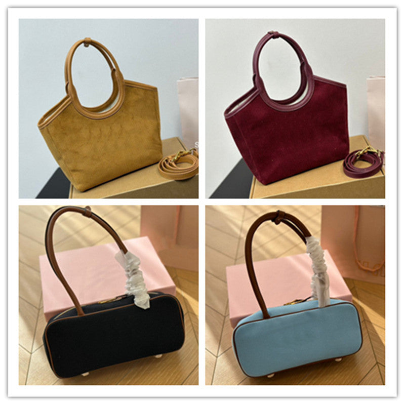 Designer Bags High Quality Women Casual Luxury Tote Bag Real Leather Handbag Letter Metal Shoulder Bag Street Shopping Wallet Messenger Backpack Cro