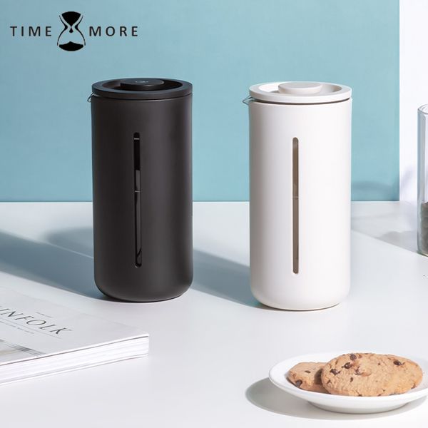 Coffee Pots TIMEMORE French Press Coffee Small U 450ml Maker Utensils Mug White Black For Kitchen Home Trave Office Coffee Mug Pot 230712
