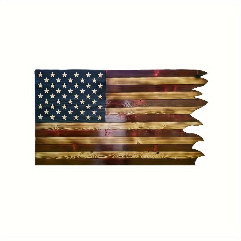 TEMU 1pc, Wooden Flag, Wooden American Flag, Wooden Decorations, Room Decorations, Home Decorations, Restaurant Decorations, Bar Decorations, Coffee
