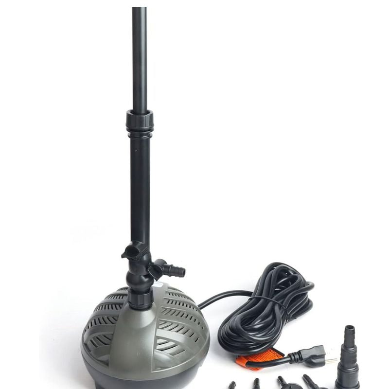 HSP1600N Submersible Water Pump With Fountain Jets - Pond Pump - Submersible Pump - Water Fountain Pump - Aquarium Pump (396GPH Turtle shell)