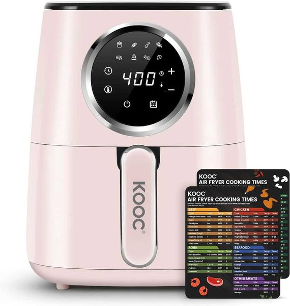 KOOC large air fryer 4.5-liter electric oven cookware quick reference guide free memo sheet LED touch digital Sc CL240829