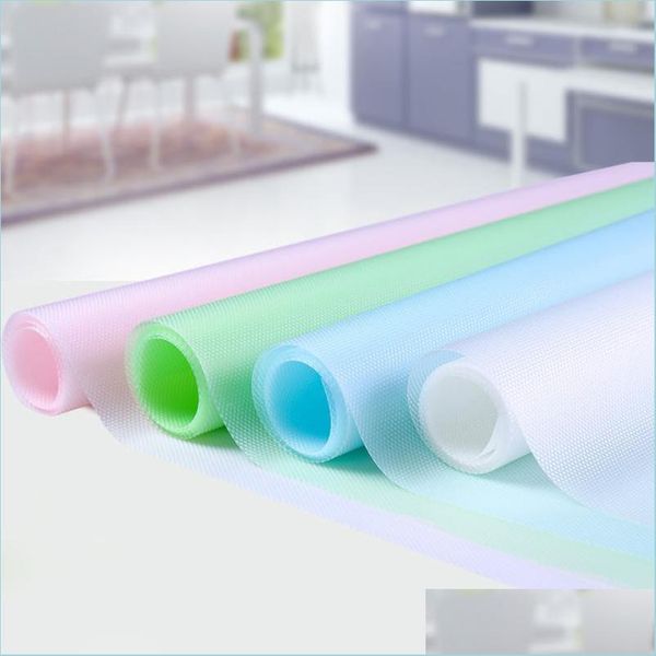 Other Table Decoration Accessories 30X150Cm Kitchen Table Mat Waterproof Moistureproof Ders Cabinet Shelf Liners Non Slip Cupboard Dhh2O