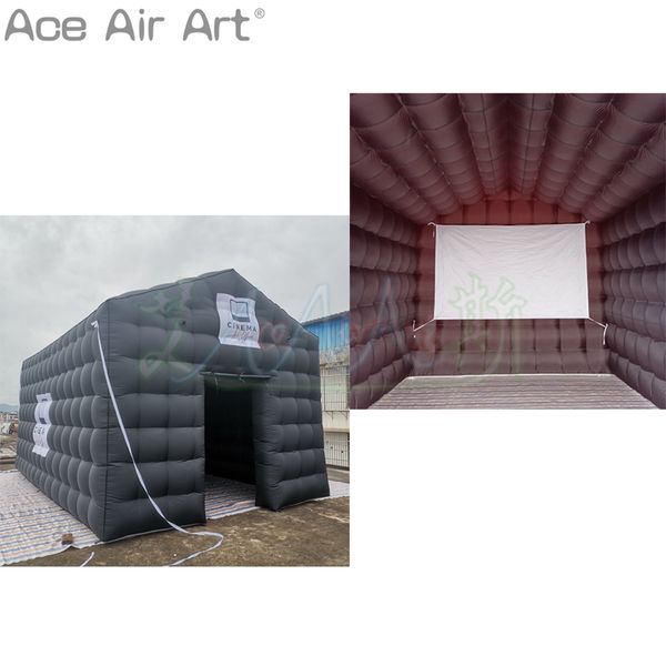 Outdoor Inflatable Cinema Tent School Education Movie Tent with Projection Screen for Entertainment or Family Party