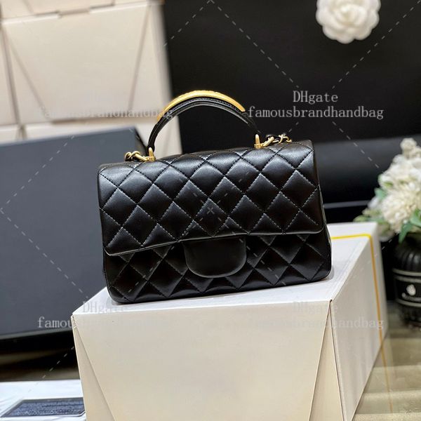 Mini Classic Handbag Mirror Quality Shoulder Bag Designer Woman Lambskin Crossbody Designer Bags Luxury Chain Flap Bag With Box 24C06F