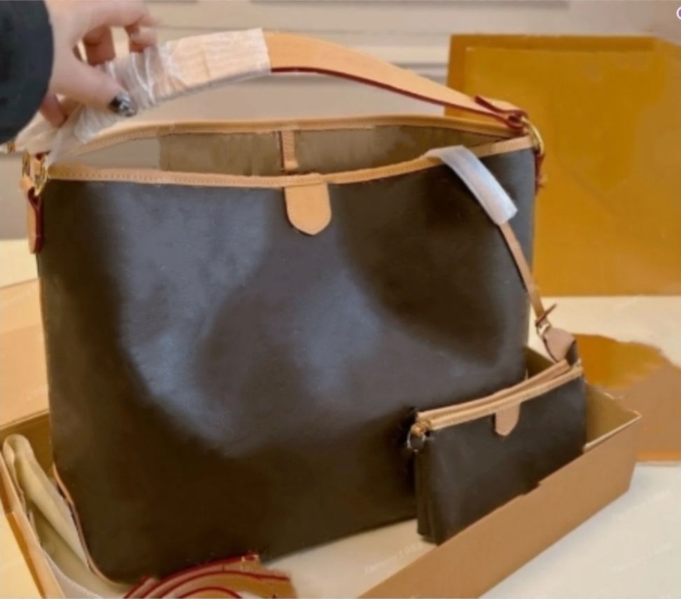 Large Capacity Totes Shopping Bag Beach bags Genuine Leather Women Tote Designer DelightHandbag Purse travel Crossbody Shoulder Wallet