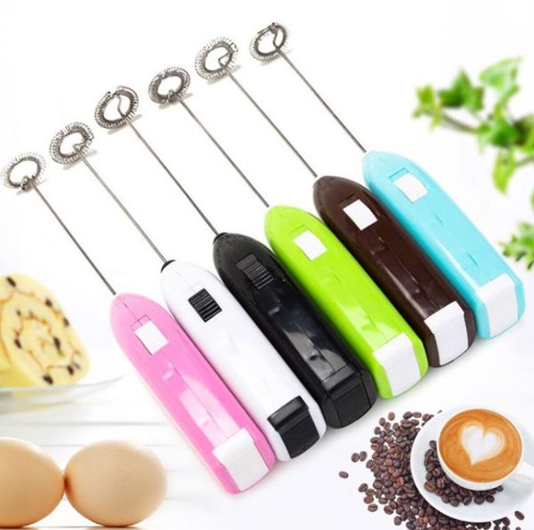 Egg Tools Electric Mini Milk Frother Handheld Coffee Battery Stainless steel Machine Egg Beater Blender with Hand Mask Mixer Multi Whisk SN1