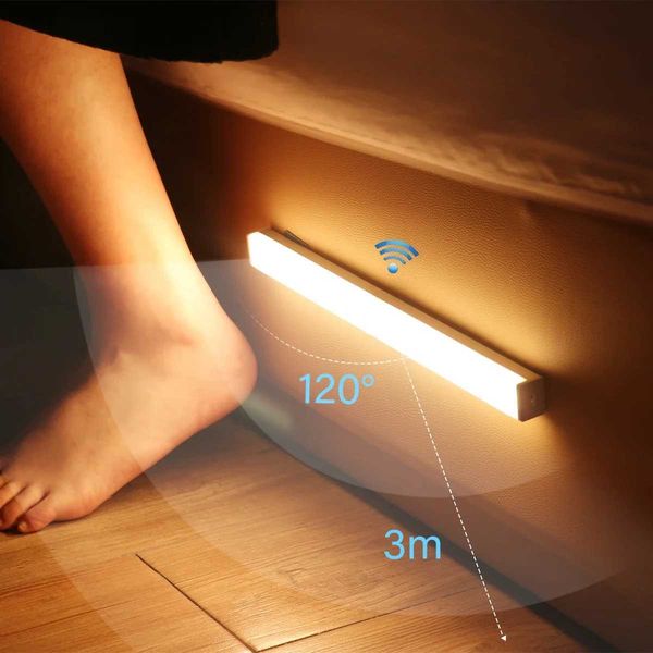 Motion Sensor Wireless Night Lights Bedro Decor LED Light Detector Wall Decorative Lamp Staircase Closet Ro Aisle Lighting Z250113