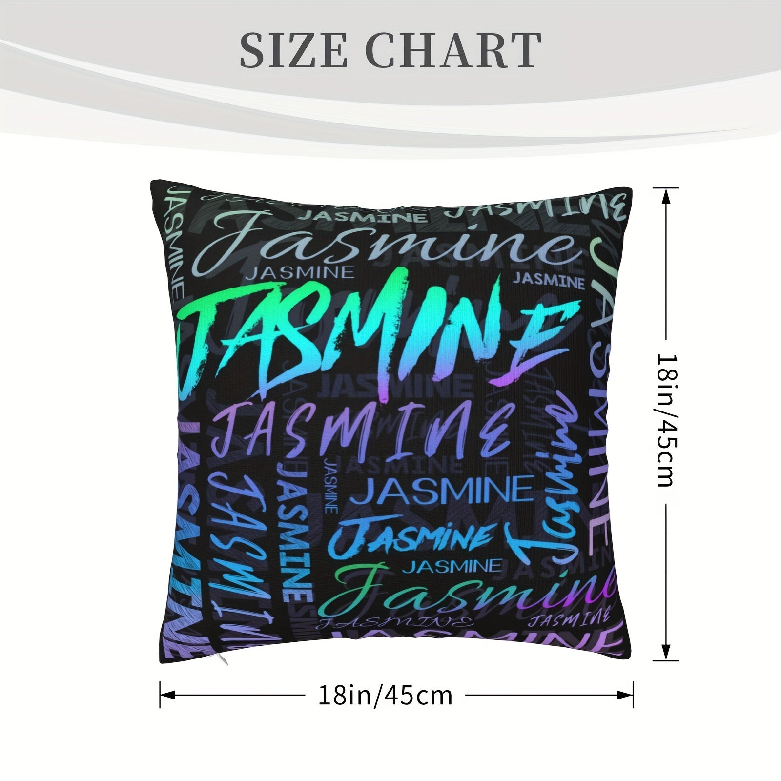 TEMU Qogoer Custom Name Throw Pillow Covers Personalized Square Polyester Knit Fabric 18"x18" – Decorative Single Side Printed Pillowcase For Gifts
