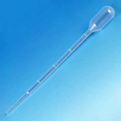 Globe Scientific Transfer Pipette, 3 mL, 2.2 mL Draw Volume, Each