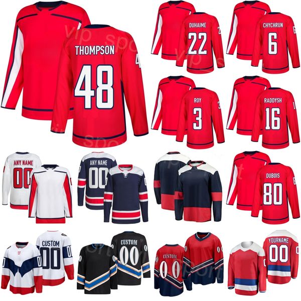 Team Hockey 16 Taylor Raddysh Jersey 24-25 Mens Women Kids 3 Matt Roy 6 Jakob Chychrun 48 Logan Thompson 88 Andrew Mangiapane 80 Pierre-Luc