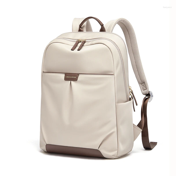 School Bags Cnoles Wrinkled Women Backpack Lightweight Casual Fashion Shoulder Bag Commute Office X24090246