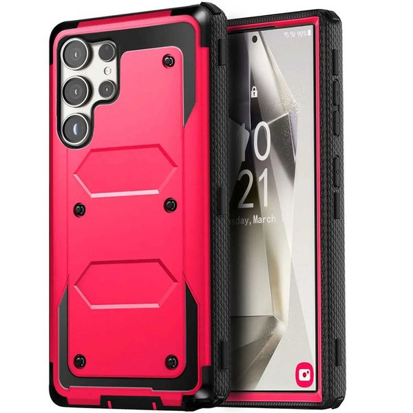 Suitable for Galaxy S24-S24+-S24 Plus-S24 tra 5G phone case with shock resistance and heavy-duty sturdy hybrid cover rose Y250108