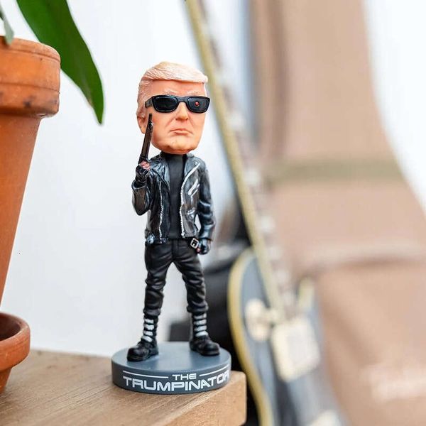 Bobblehead The Trumpinator 2024 Black Political Figurine Collectible Trump Decoration Dolls Party Favor