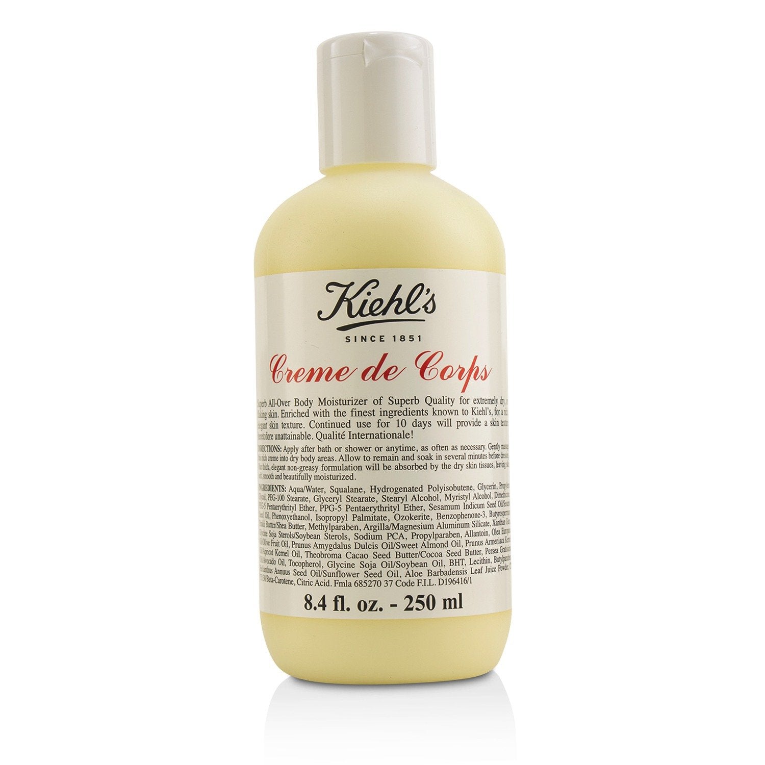 Creme de Corps Refillable Body Lotion with Cocoa Butter - 8.4oz