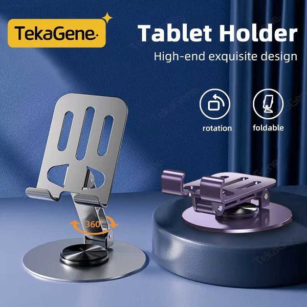 Cell Phone Mounts Holders 360 Rotating Stand Mobile Phone Tablet Holder For iphone 16 Samsung iPad Bracket Folded Support Accessories CL2502