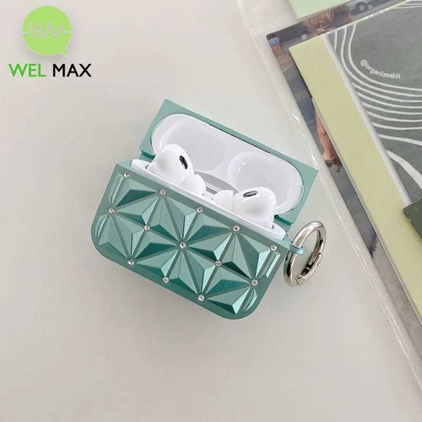 Cell Phone Cases Fashion Diamond studded headphone case For Airpods 1 2 3 Pro Earphone Protect Cover TPU Silicone Protective Apple earphone
