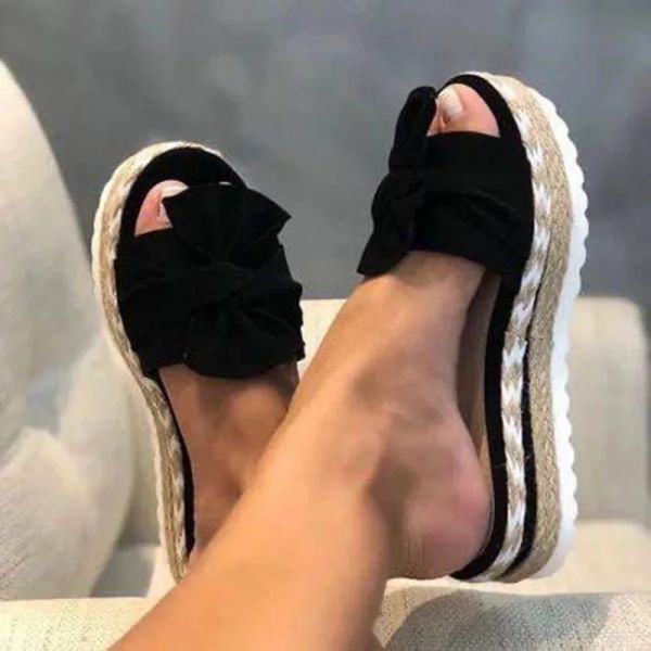 With Heels Wedges For Women Platform Sandals Slippers Sandalias Mujer Elegant Summer Shoes 4fa3