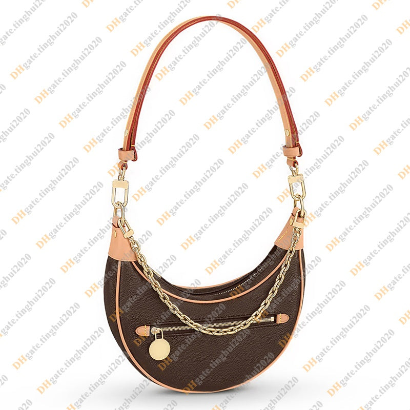 Ladies Fashion Casual Designe Luxury Loop Bag Shoulder Bag Crossbody Chain Bag Top Handbag Bag Totes Handbag TOP Mirror Quality M81098 Pouch Purse