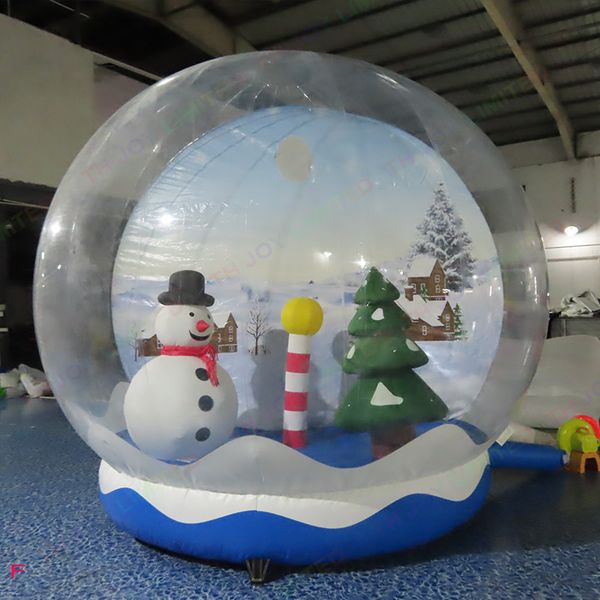 outdoor Activities Christmas Giant Inflatable Snow Globe Bubble Dome Tent With Blower 2M-3M-4M Replaceable background Human Snow- Globes
