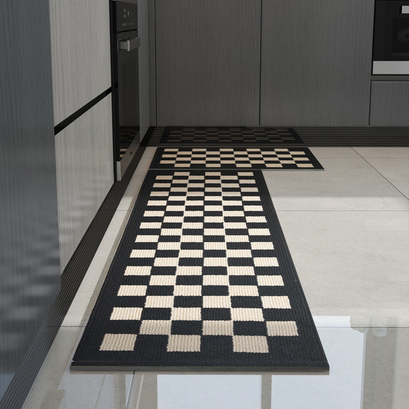 Kitchen Floor Mats Household Long Strips Absorbent Oil Non-slip Foot Mats Machine Washable Dirt-resistant Carpet Woven Mats
