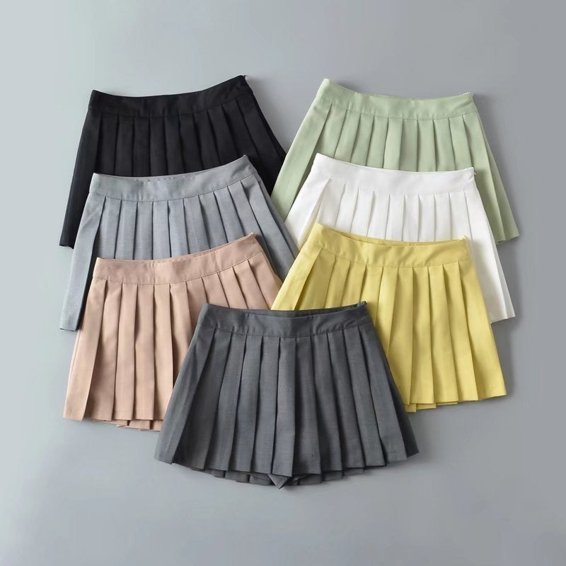 Skirts Black mini skirts for women y2k clothes korean fashion pleated s Fall tennis preppy white 230509