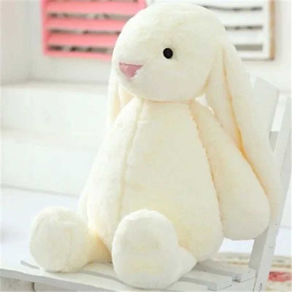 Kawaii Bunny Plush Toys Soft Stuffed Animals Long Ear Rabbit Sleeping Cute Cartoon Plush Toy Dolls Children Birthday Toys Gift Y240801