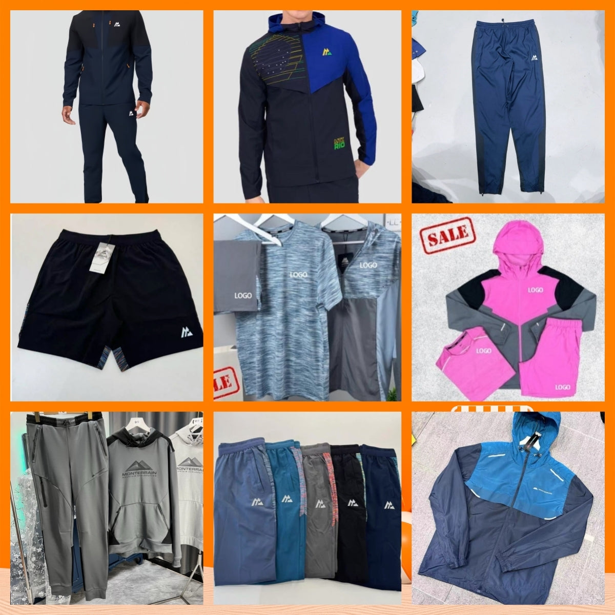 designer montirexs Tracksuit High quality monterex tracksuit Breathable sweat-wicking Latest model tech 3 piece set sports fiess jogging suits monti