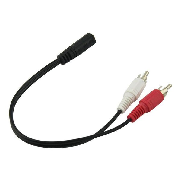 Audio Cables Connectors Usef Shielded 3.5Mm F 1-8 Stereo Female Mini Jack To 2 Male Rca Adapter Drop Delivery Electronics A-V Acce Dh3Xp