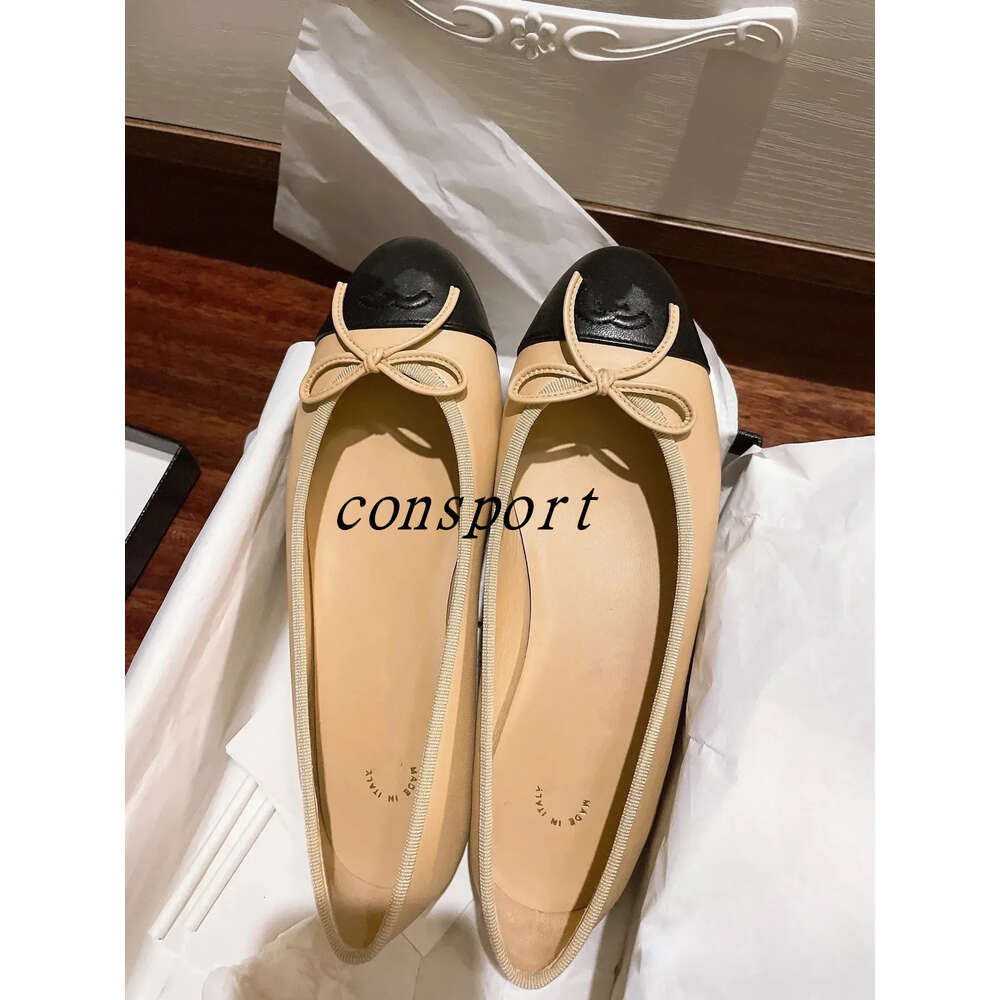 Designer Sandals Ballet Flats Shoes Slingback High Heels Paris Brand Women Dress Shoe Black Quilted Genuine Leather Slip on Ballerina Luxury Round T