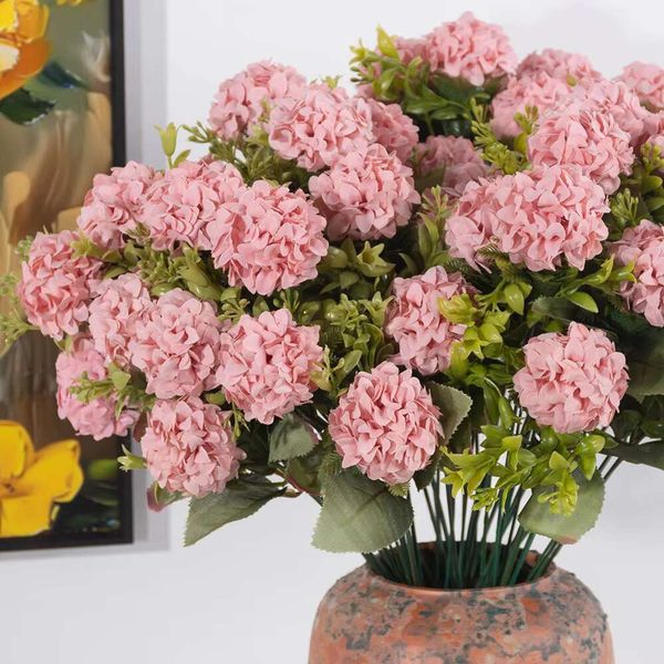 European American Palace Style Artificial Pearl Daisies 18 Pieces-Bunch Daily Home Decoration Parties Weddings Vase Decorations