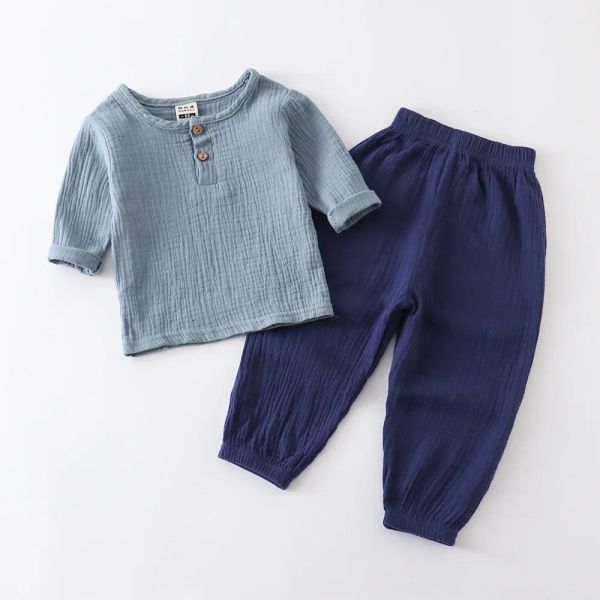 W54 Youth Fashionable Woolen Knitwear Pair Including Cardigan Top and Pajama Bottom - Perfect Playtime Attire
