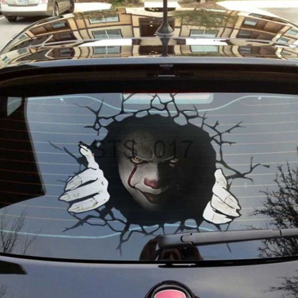 Other Decorative Stickers Happy Halloween Wall Floor Sticker Horror Wall Stickers Silent Skull Sticker Car Window Home Decoration Decal Deco