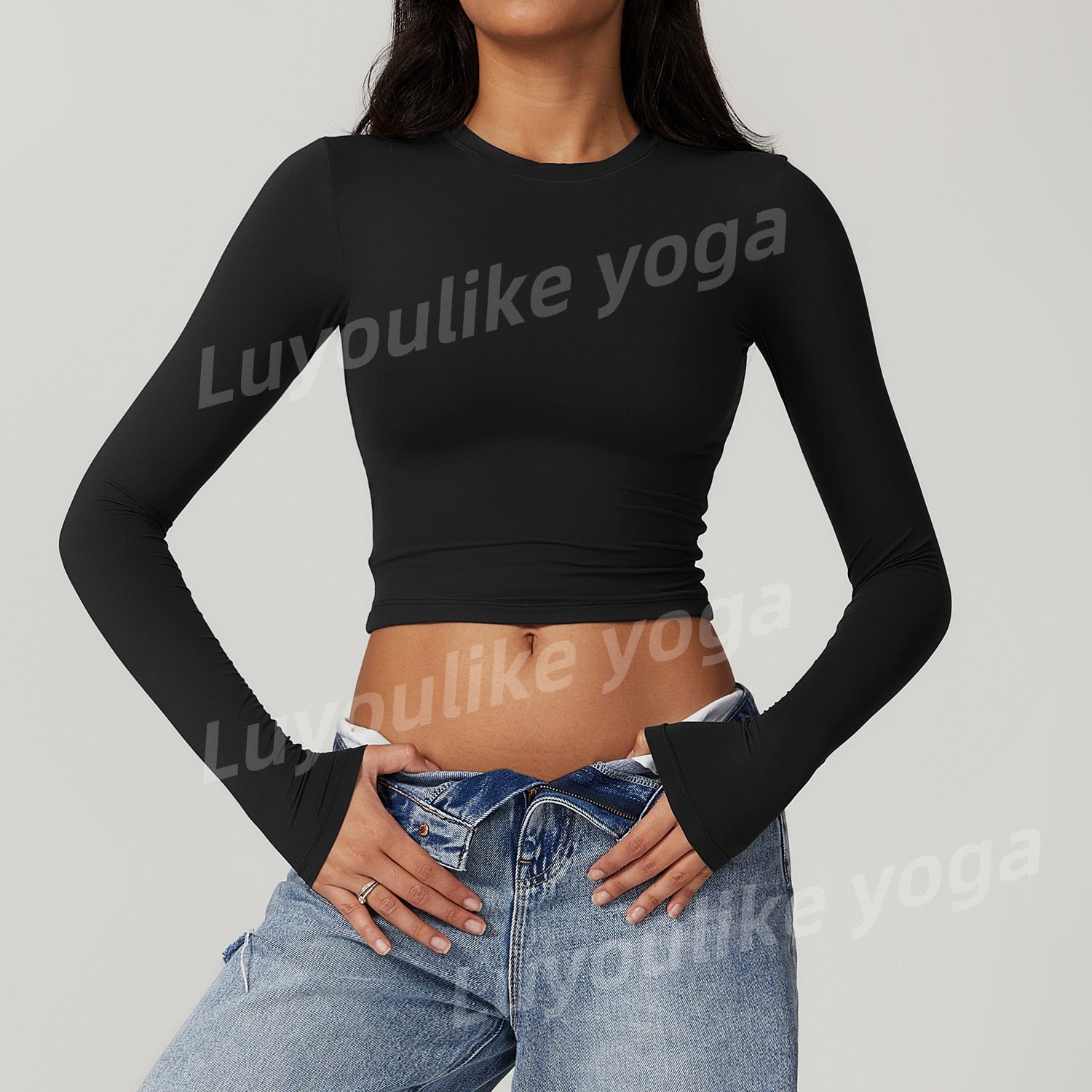 O309 Women Yoga Shirts Quick-Dry Ladies&#039; Fitness Apparel Versatile Long-Short Sleeve Training Tops Pilates Sports Running Tops Female