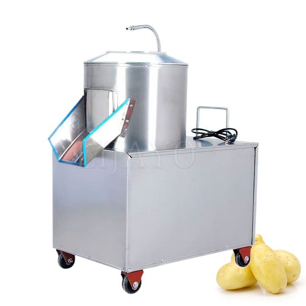 Electric Fruit Vegetable Skin Washing Peeler Automatic 120-250kg-h Sweet Potato Carrot Ginger Cleaning Peeling Machine