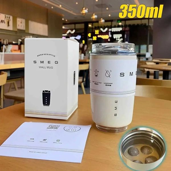water bottle 350ML Stainless Steel SMEG Water Bottles Insulated Water Bottles Thermos Bottle Drinking Bottle Coffee Cup Travel Mug H241125