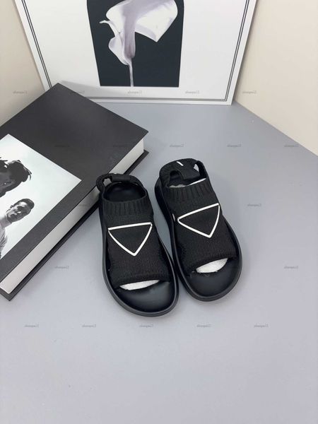 Luxury summer baby Sandals Multiple styles High quality Kids shoes Size 26-35 Including box Geometric logo printing girls boys Slippers